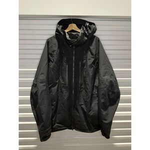 Burton ak GORE-TEX Snowboard Jacket Mens XL Black Insulated Hooded Ski Coat